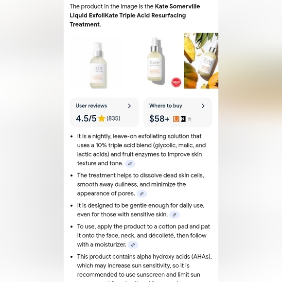 Kate Somerville Loquid Exfolikate LARGE BOTTLE - Picture 16 of 16